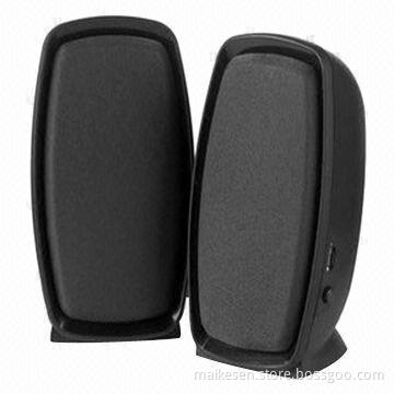 2.0-ch Notebook Speakers, Available in USB power or with AC Adapter